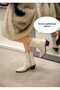 (Salvador) Real Leather Zipper Cowboy Boots Genuine Flotter Leather Women's Western Casual Boots Ecru - 6