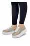 Women's Genuine Leather Silver-Simple Daily Sports Shoes
