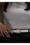 Gold Buckle Trouser Belt Women's Belt Dress Belt Waist Belt Shirt Belt - 4