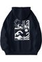 Hooded Kangaroo Pocket 3-Thread Cotton Combed Vangogh Printed Sweatshirt