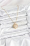 Women's Necklace with Chain Heart in Golden Steel Zircon for Elegant Necks