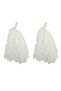 1 pair (2 pieces) white color 23 april show pom pom - 2