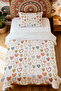 100% Cotton Pastel Kalphane Patterned Single Pique Set - 2