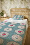 100% Cotton Rural Spring Medallion Patterned Single Bedspread Set - 5