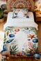 100% Cotton Sea Creature Patterned Single Pike Set - 2