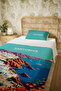 100% Cotton Santorini Coast Patterned Single Pique Set - 5