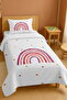 100% Cotton Pink Rainbow Patterned Single Pique Set