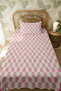 100% Cotton Garden Dots Patterned Single Bedspread Set - 3