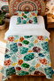 100% Cotton Terrazzo Dream Patterned Single Pique Set - 2