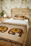 100% Cotton Ethnic Double Elephant Patterned Single Pike Set - 5