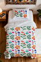 100% Cotton Love Stitch Patterned Single Pique Set - 4