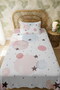 100% Cotton Watercolor Circles and Gray Stars Patterned Single Pike Set - 3
