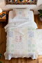 100% Cotton Patch Botanical Patterned Single Pike Set - 4