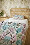 100% Cotton Pastel Forest Patterned Single Pique Set - 5