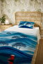 100% Cotton Silent Waves Patterned Single Pique Set - 5