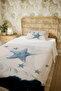 100% Cotton Blue Starfish Patterned Single Pike Set - 5