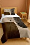 100% Cotton Brown Dandelion Print Single Bedspread Set