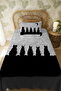 100% Cotton Bohemian Cat Brothers Patterned Single Pique Set - 3