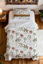 100% Cotton Tropical Breeze Patterned Single Pique Set - 4