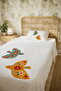 100% Cotton Embroidered Birds Patterned Single Pike Set - 5