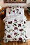 100% Cotton Dusty Rose Polka Dot Patterned Single Pike Set - 4