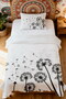 100% Cotton Flying Butterflies and Dandelions Patterned Single Pike Set - 2