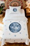 100% Cotton Blue World Patterned Single Pique Set - 2