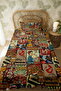 100% Cotton Retro Posters Patterned Single Person Pike Set - 3