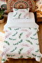100% Cotton Pink Sage Patterned Single Pique Set - 2