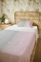 100% Cotton Pink Gray Transitional Hanging Hearts Patterned Single Pike Set - 5
