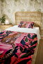 100% Cotton Pink Leopard Patterned Single Pique Set in the Toilet - 5