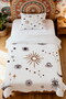 100% Cotton Ethnic Eye and Motifs Patterned Single Pike Set - 2