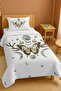 100% Cotton Bohemian Moon Butterfly Patterned Single Pike Set