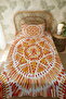 100% Cotton Ethnic Orange Sun Patterned Single Pike Set - 3
