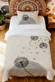 100% Cotton Flying Dandelions Patterned Single Pike Set - 2