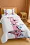 100% Cotton Pink Striped Butterfly Dream Patterned Single Pique Set