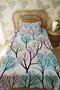 100% Cotton Pastel Forest Patterned Single Pique Set - 3