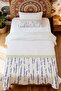 100% Cotton Pastel Lavender Patterned Twin Bedspread Set - 2