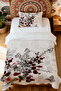 100% Cotton Autumn Drama Patterned Single Bed Blanket Set - 2