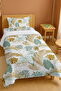100% Cotton Luxury Palm Tree Patterned Single Pike Set