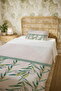 100% Cotton Jute Botanical Patterned Single Pike Set - 5