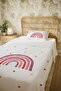 100% Cotton Pink Rainbow Patterned Single Pique Set - 5