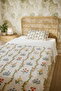 100% Cotton English Wildflowers Patterned Single Pique Set - 5
