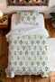 100% Cotton Sultan Flowers Patterned Single Pike Set - 4