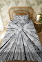 100% Cotton Black and White Trees in the Sky Patterned Single Pike Set - 3