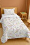 100% Cotton Pastel Butterflies Patterned Single Pique Set