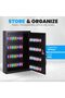 64-Key Cabinet Metal Key Storage Wall Lock Box RB64SK (Black) - 4