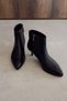 City Black Genuine Leather Boots - 4