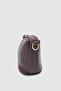 Zyren Knitted Patterned Crossbody Bag with Buckle and Zipper Closure Bitter Brown - 4