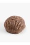 Houndstooth Patterned Cap Hat - 3